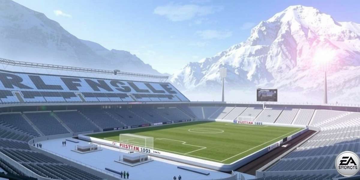 Console Version of FIFA 09: Real Kashmir FC Journey FIFA 09: Real Kashmir FC Journey running on PlayStation 3 showing Kashmir stadium in snow, FIFA 09: Real Kashmir FC Journey watermark